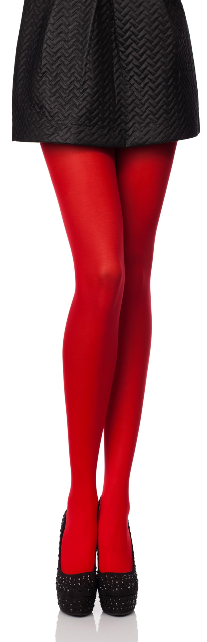 Antie Damen Mikrofaser Strumpfhose bunt blickdicht AN-124 100 DEN