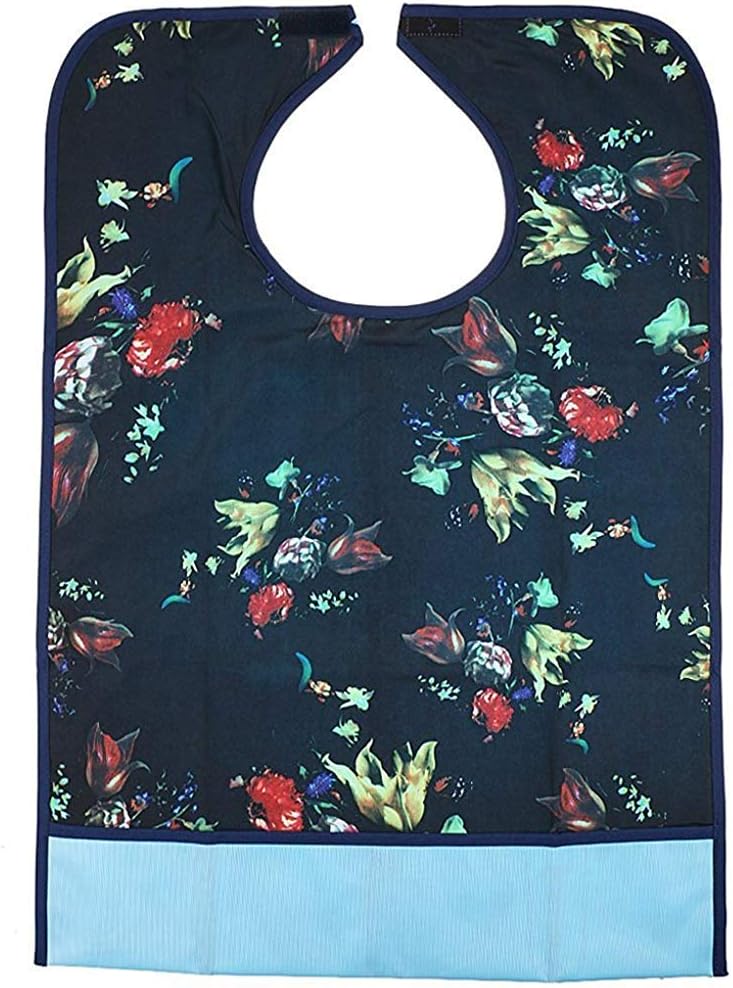 HASTHIPยฎ Adult Bibs Clothing Protectors Waterproof Pocket Bib Apron Washable with Crumb Catcher