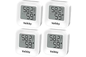 Indoor Humidity Meter Hygrometer 4 Pack, Accurate Room Temperature Sensor