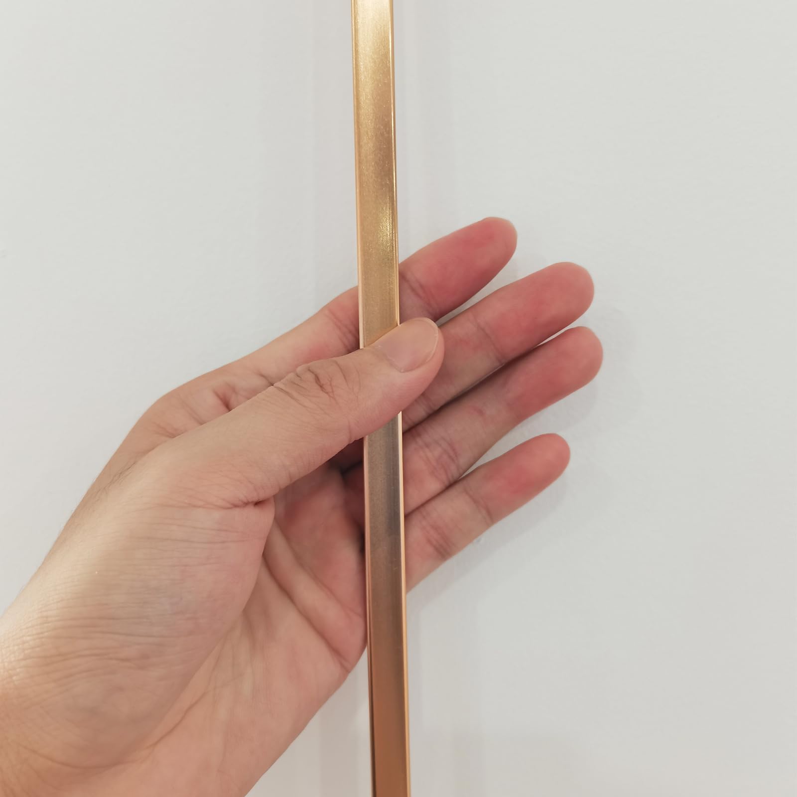 QUARKZMAN 3 Piezas 2.9 Pies x 0.39" T Moldura Tiras De Transición Para Pisos Aleación De Aluminio Cierre Para Brechas De Vinilo Entre Tablones De Laminado Baldosas Brechas En Pisos Dorado