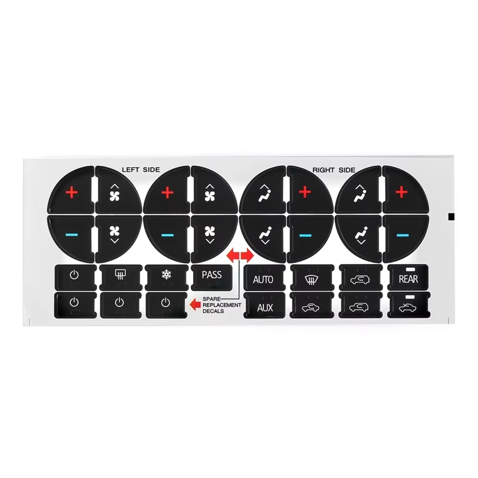 Button Repair Stickers for Car Compatible with Buick for Enclave CX CXL 2006-2008 2009 2010 2011 2012 Climate Control Repair Replacement Interior Parts AC Dash Button Sticker