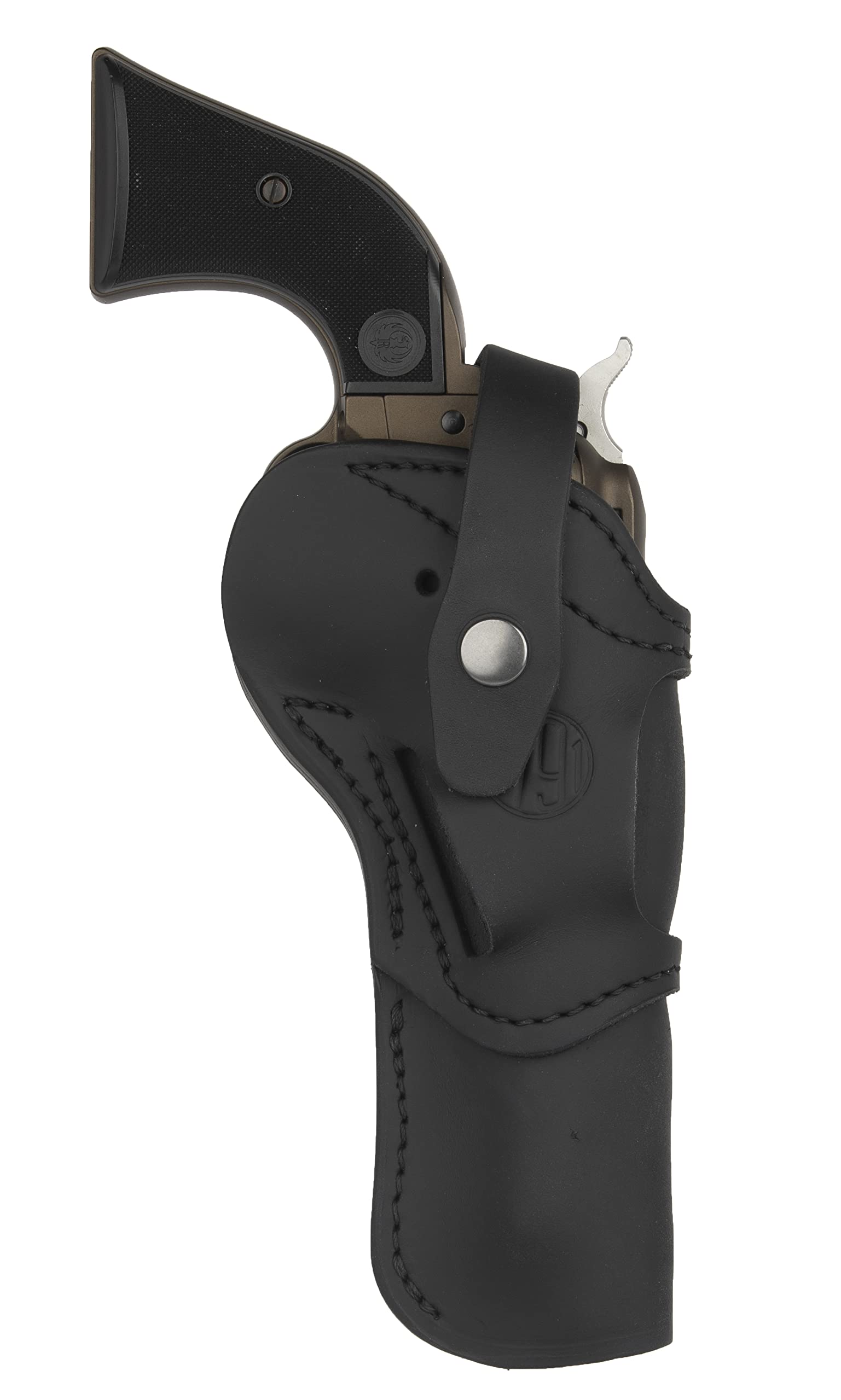 1791 GUNLEATHER Single Six Holster - Ambidextrous Leather 22 Revolver Holster, Fits Heritage Rough Rider, Ruger Wrangler, Colt New Frontier and Similar Six Gun Pistols (5.5)