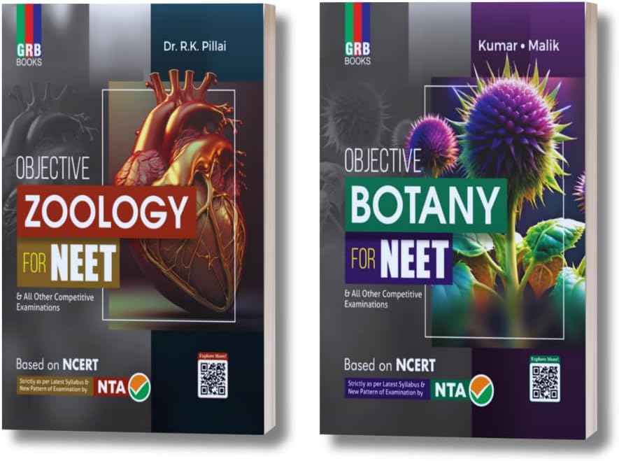 GRB Objective Zoology & Botany for NEET & All Other Competitive Entrance Examinations (Combo Set of 2 Books) Based on NCERT Unknown Binding – 1 January 2022