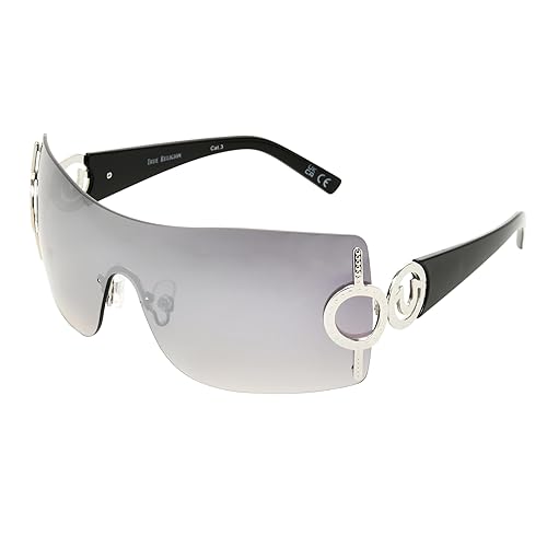 True Religion Luna’s Luxery Loop Black Shield Women's Sunglasses