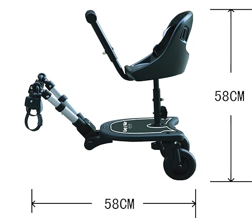 Miniatura 7 de Silla para bebés 2-en-1 color negro de Englacha