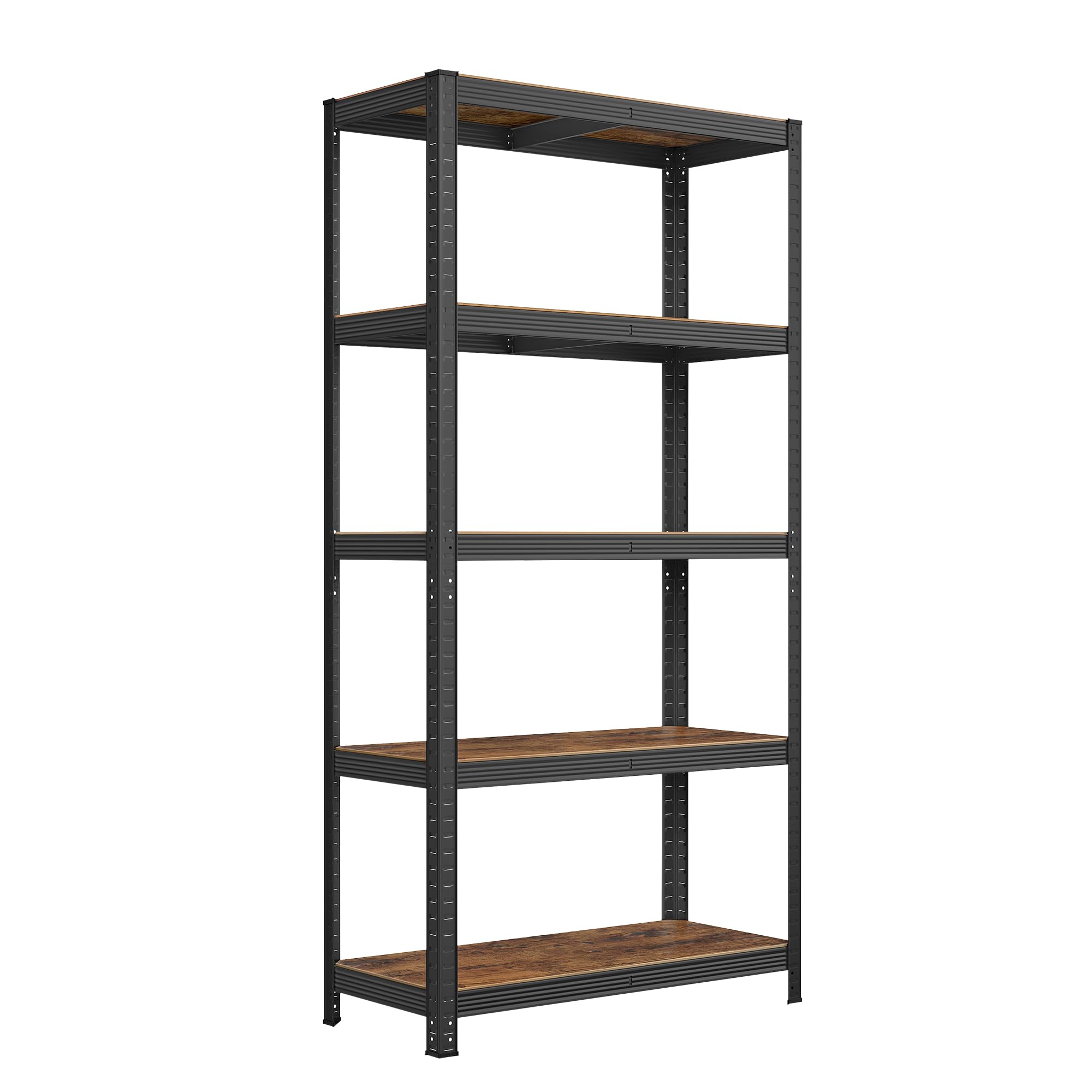 Sponsored Ad – SONGMICS Shelving Unit, 40 x 90 x 180 cm, 875 kg Load Capacity (175 kg per Shelf), Industrial, Adjustable Storage Shelves, for Living Room, Kitchen, Garage, Rustic Brown and Black GLR040B11