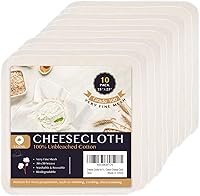 Vista 7 de Paño de queso precortado, 20 x 20 pulgadas, paquete de 4, grado 100, paño de queso ultra fino para colar y cocinar, paño de algodón 100% sin