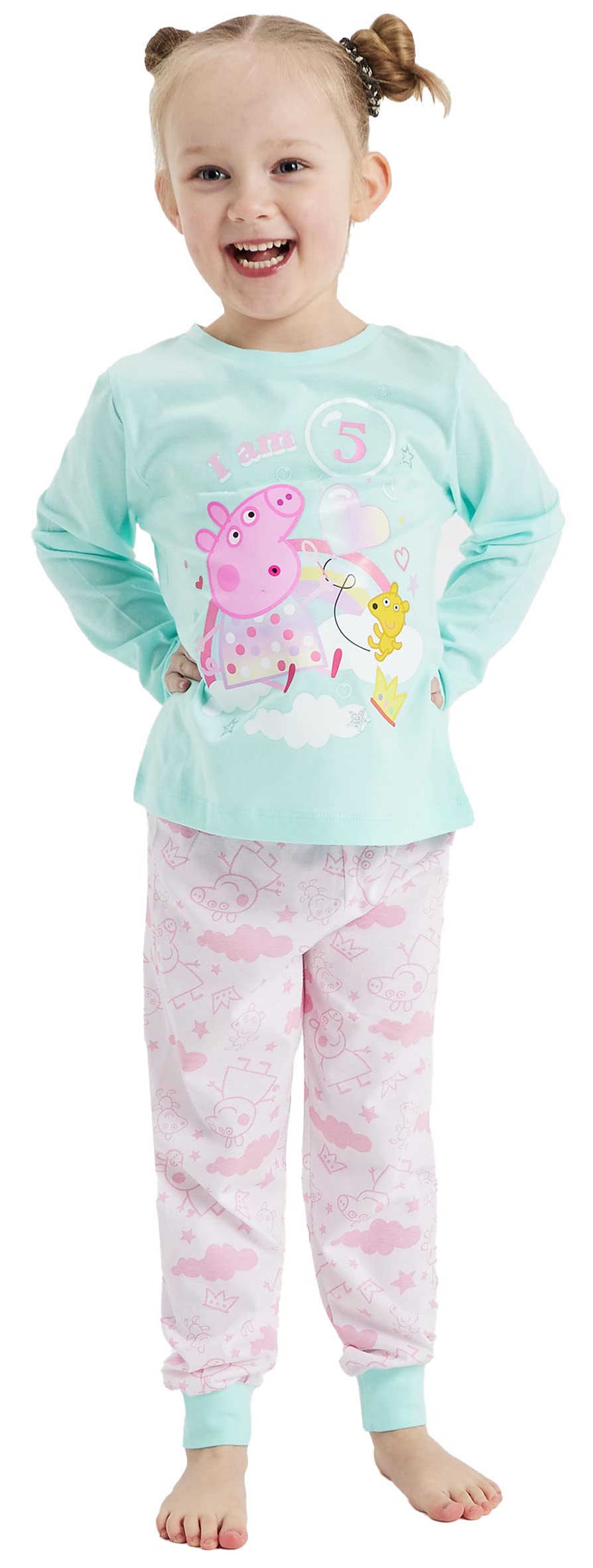 Peppa Pig Girls - Birthday Personalised Birthday Pyjamas Any Age (, 18-24 Months)