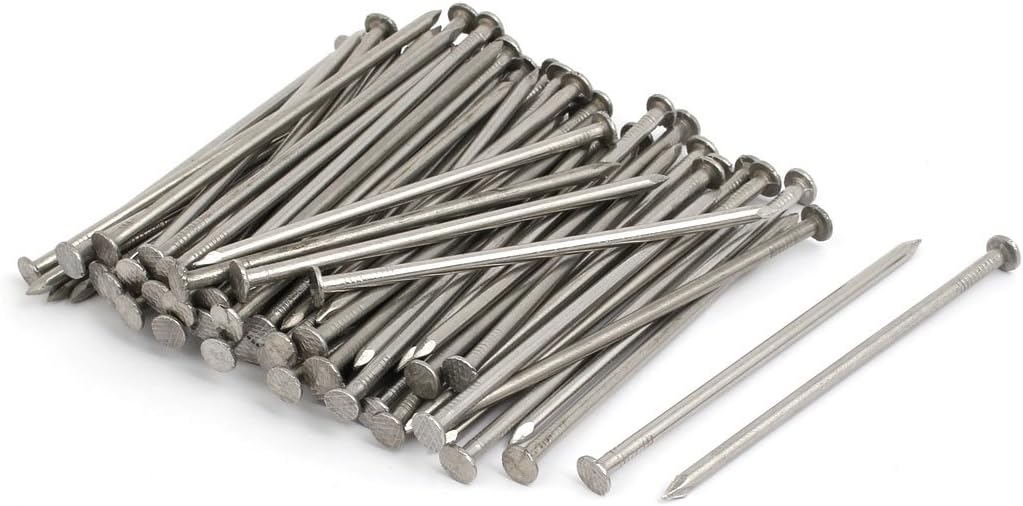 3.5 Inch Fastener Length 304 Stainless Steel Cement Wood Sliding Nail Silver Tone 83pcs Model:72as332qo435