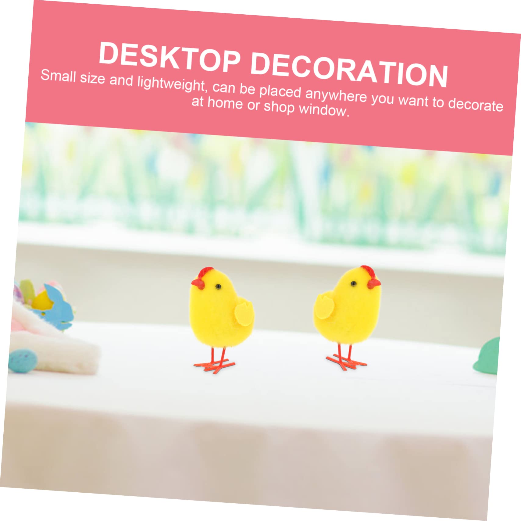 Zerodeko 30 Pz piccolo ornamento di pollo giallo pulcini di pelliccia di pasqua finti pulcini pasquali giocattoli per bambini il decorazioni di pollo pasquale