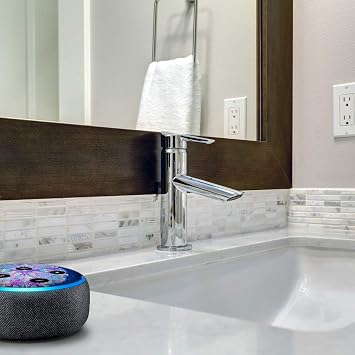 Scared Eye - Vinyl Decal Skin Compatible with Amazon Echo Dot 3rd Generation Alexa - Decorations for Your Smart Home Speakers, great accessories gift for mom, dad, birthday, kids