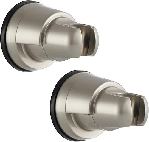 Miniatura 11 de iFealClear Soporte de cabezal de ducha con ventosa al vacío, soporte de cabezal de ducha de mano extraíble, soporte rociador de cabezal de ducha,