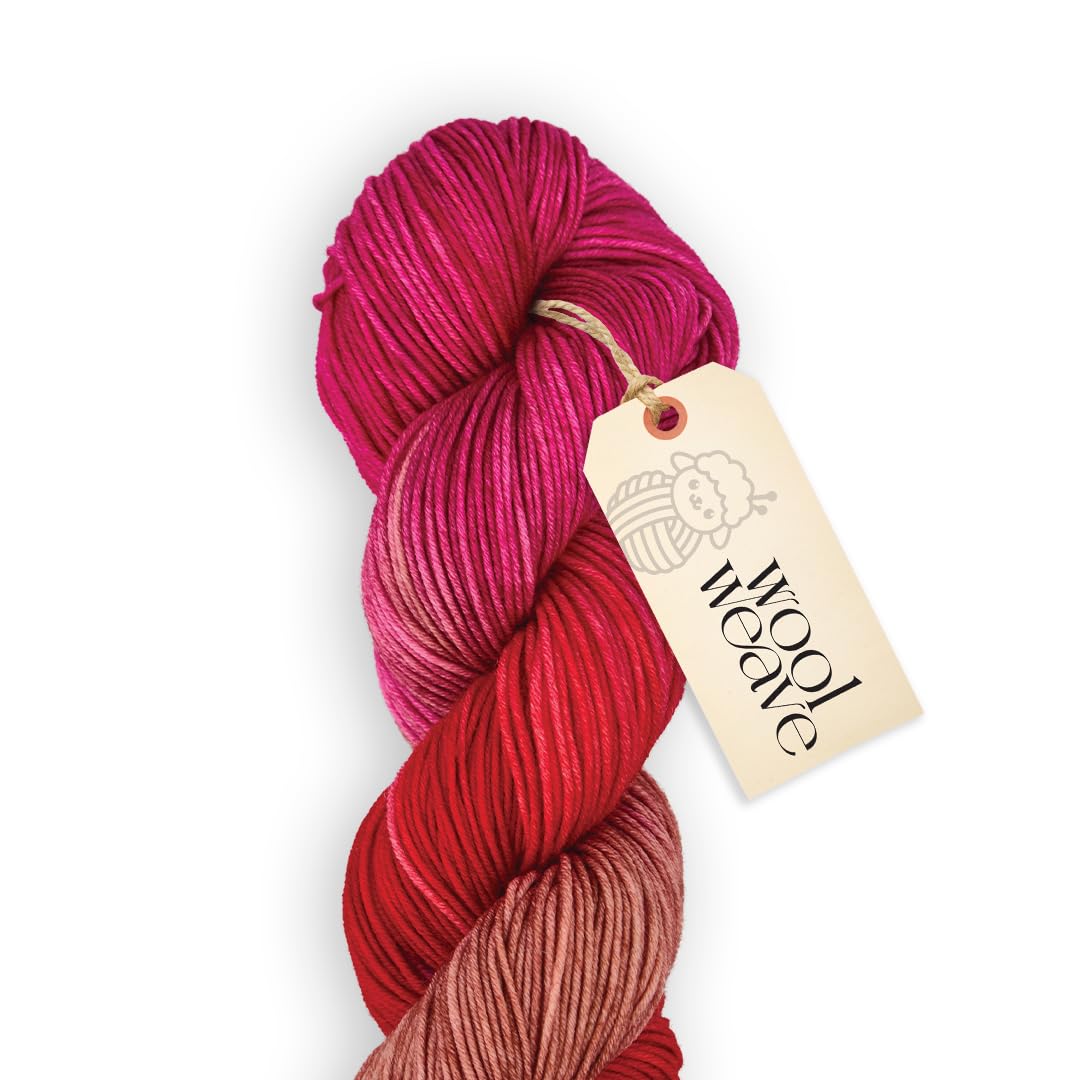 Superwash Merino Wool Yarn for Knitting & Crocheting - Premium Hand Dyed Variegated Yarn, 100gr, 240 Yards, Dk Weight - Luxurious, Soft & Durable