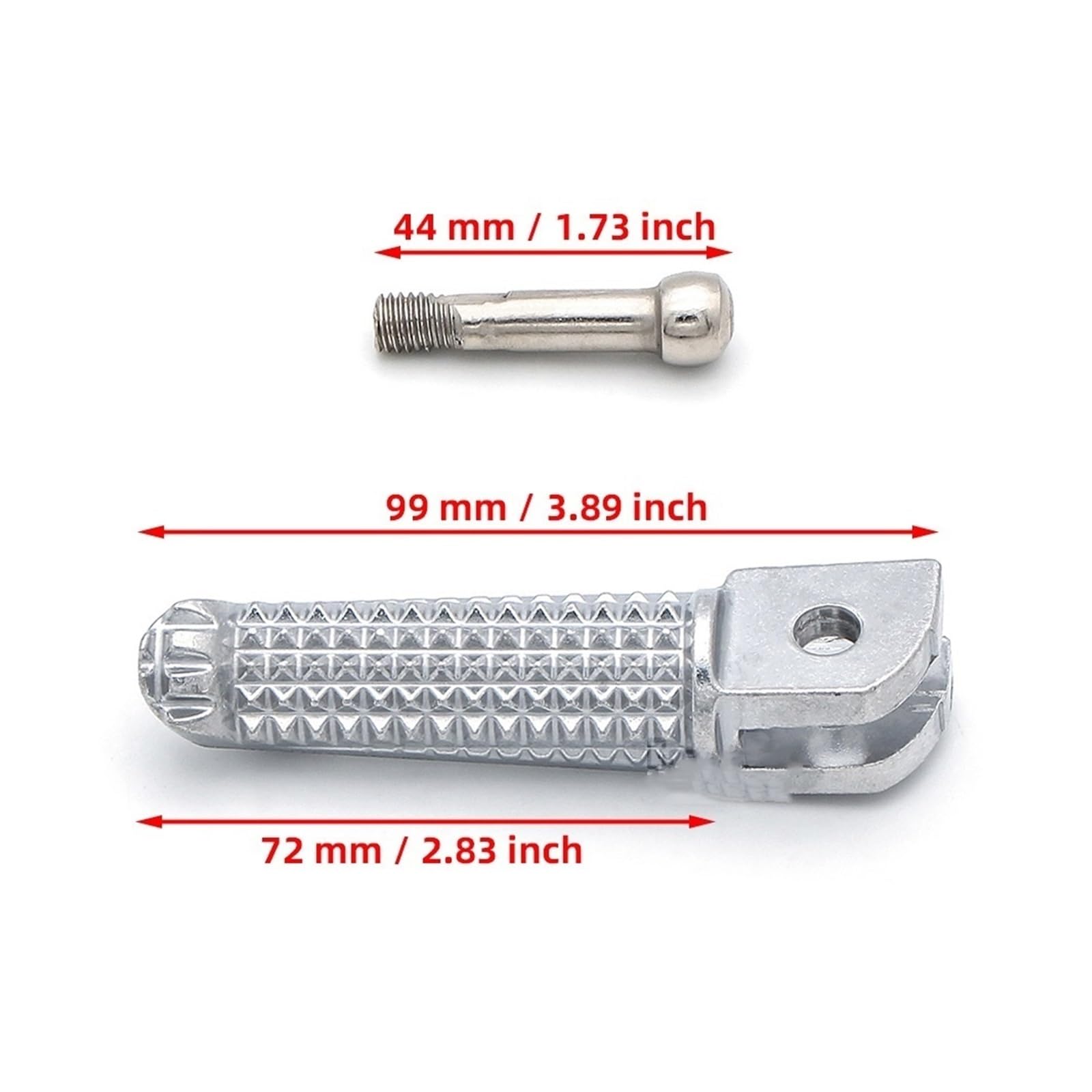 Pedales Pie Pedal Reposapiés Delanteros para Motocicleta, Clavijas para Yam&aha MT125 MT25 MT03 MT09 MT10 MT07 MT 03 07 09 10 25 YZF-R125 R25 R3