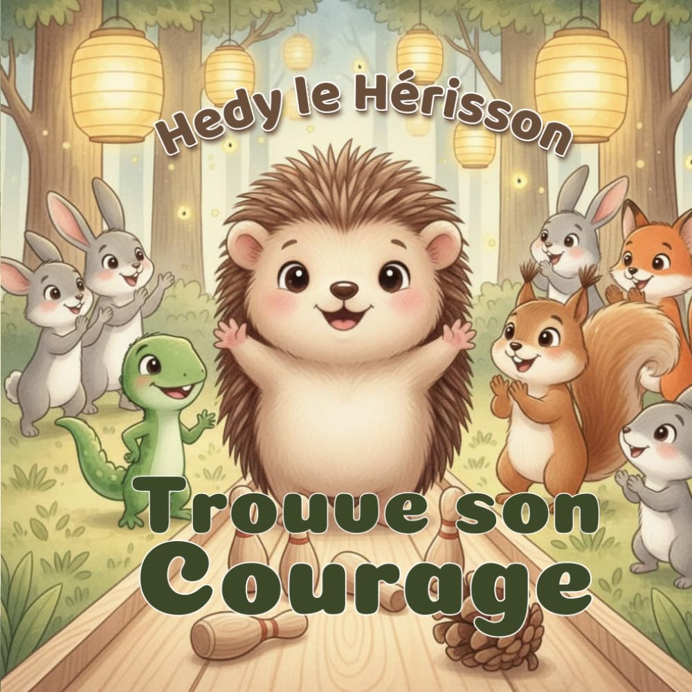 Hedy le Hérisson Trouve son Courage: Un album illustré pour enfants de 4 à 6 ans sur la peur, le courage, l’amitié et la confiance en soi
