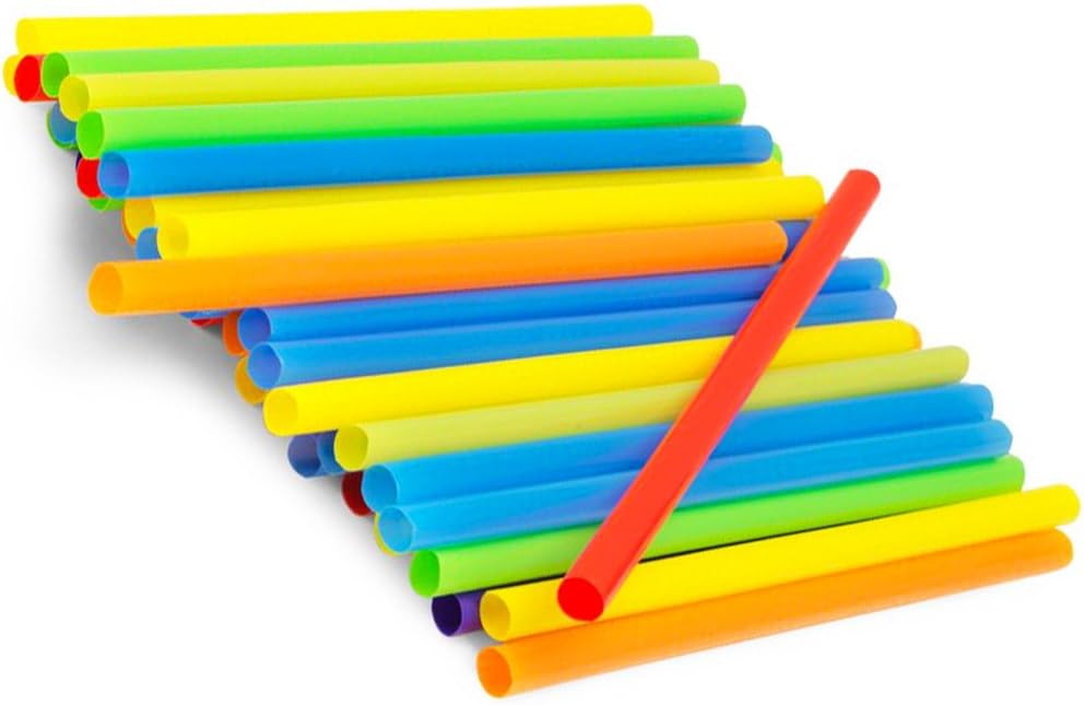 Smoothie Straws Value Pack -- 100 Jumbo Straws (Wide Opening for Smoothies and Milkshakes)