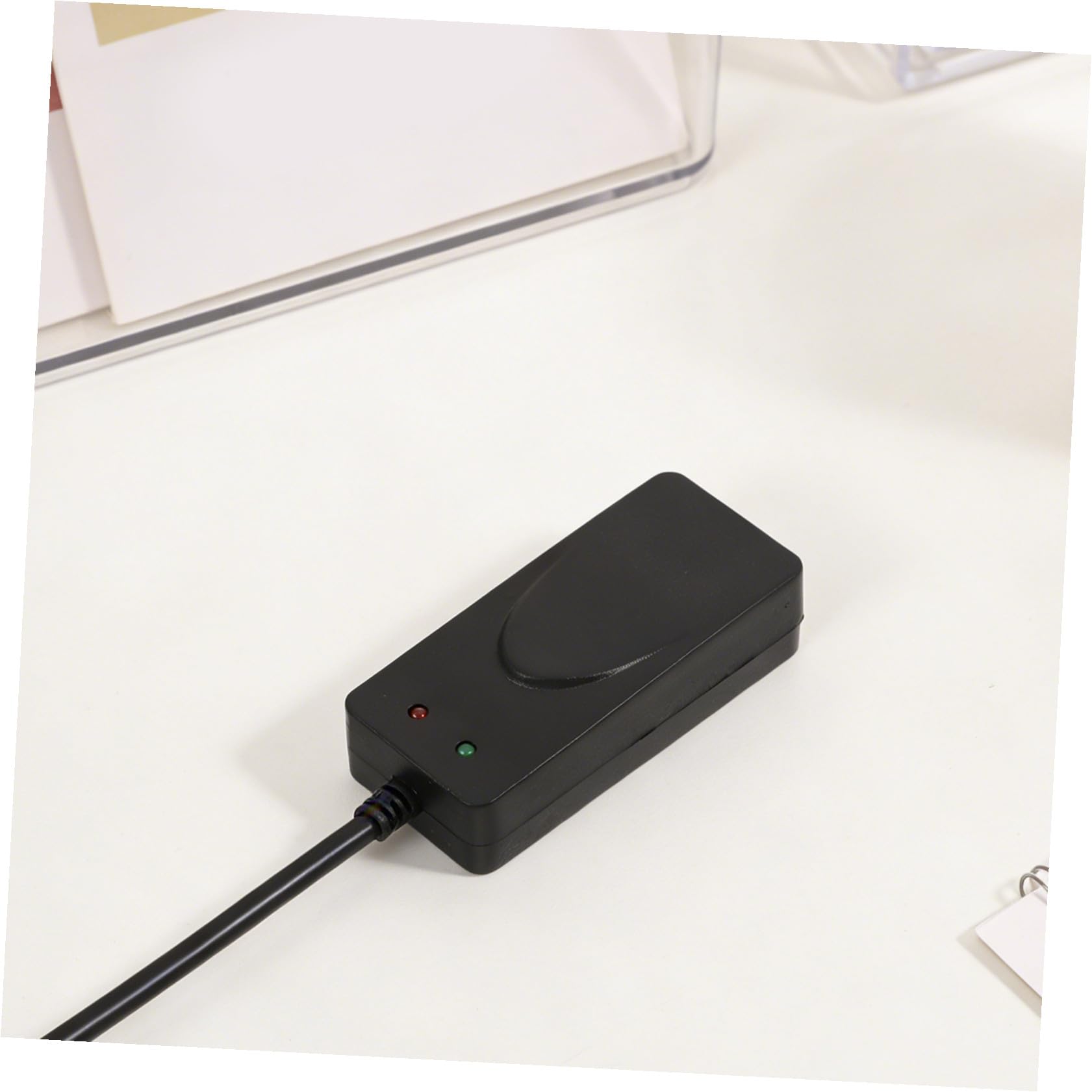 SHINEOFI Módem Fax USB 56k Negro Doble Puerto USB, Material Abs, Plug and Play para Oficina en Casa y Entornos Empresariales