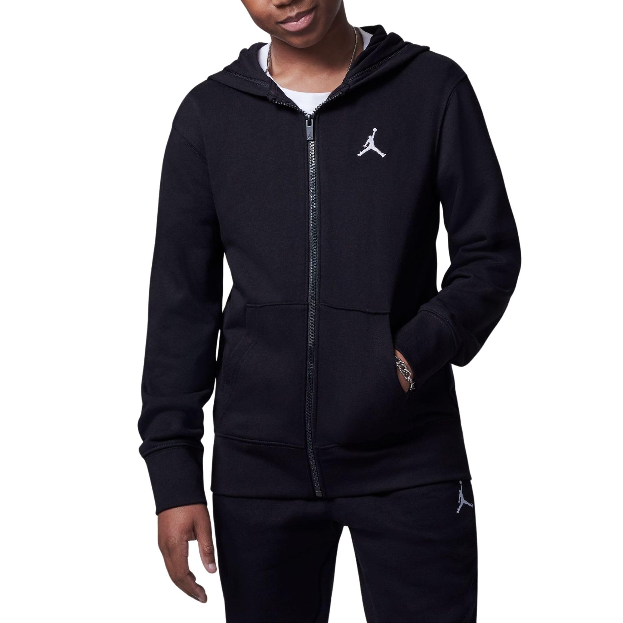Nike JDB MJ BROOKLYN FT FELPA CON CAPPUCCIO CON CAPPUCCIO