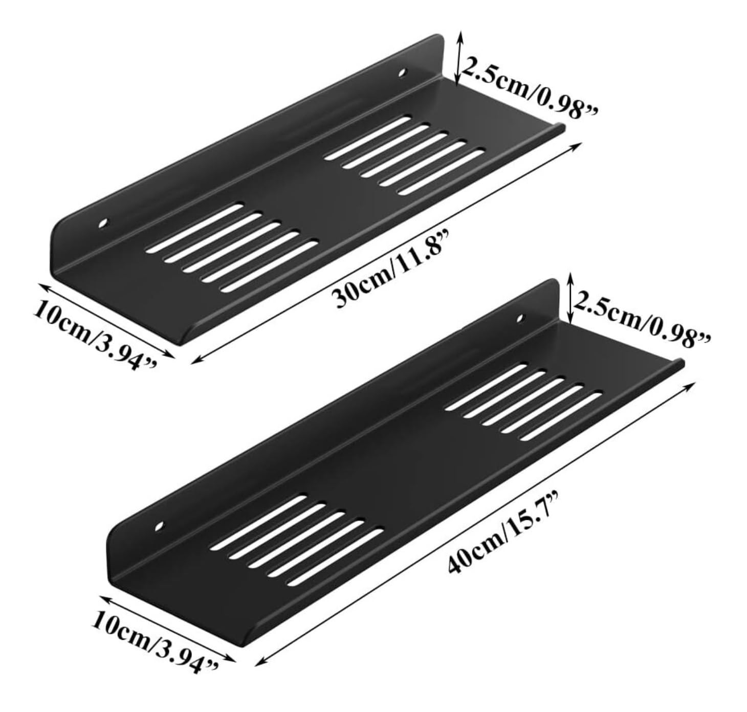 Mensole Bagno Mensola per Doccia con per Organizer da Bancone Stretta Parete per Bagno Accessori(11.8 * 3.94 * 0.98in)