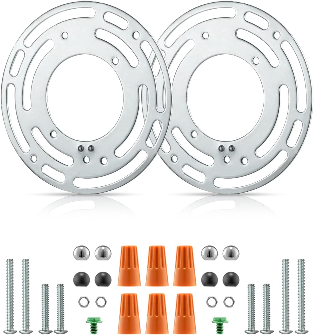 Qc 2 Pack Universal Light Fixture Mounting Bracket, 4 Inches Diameter