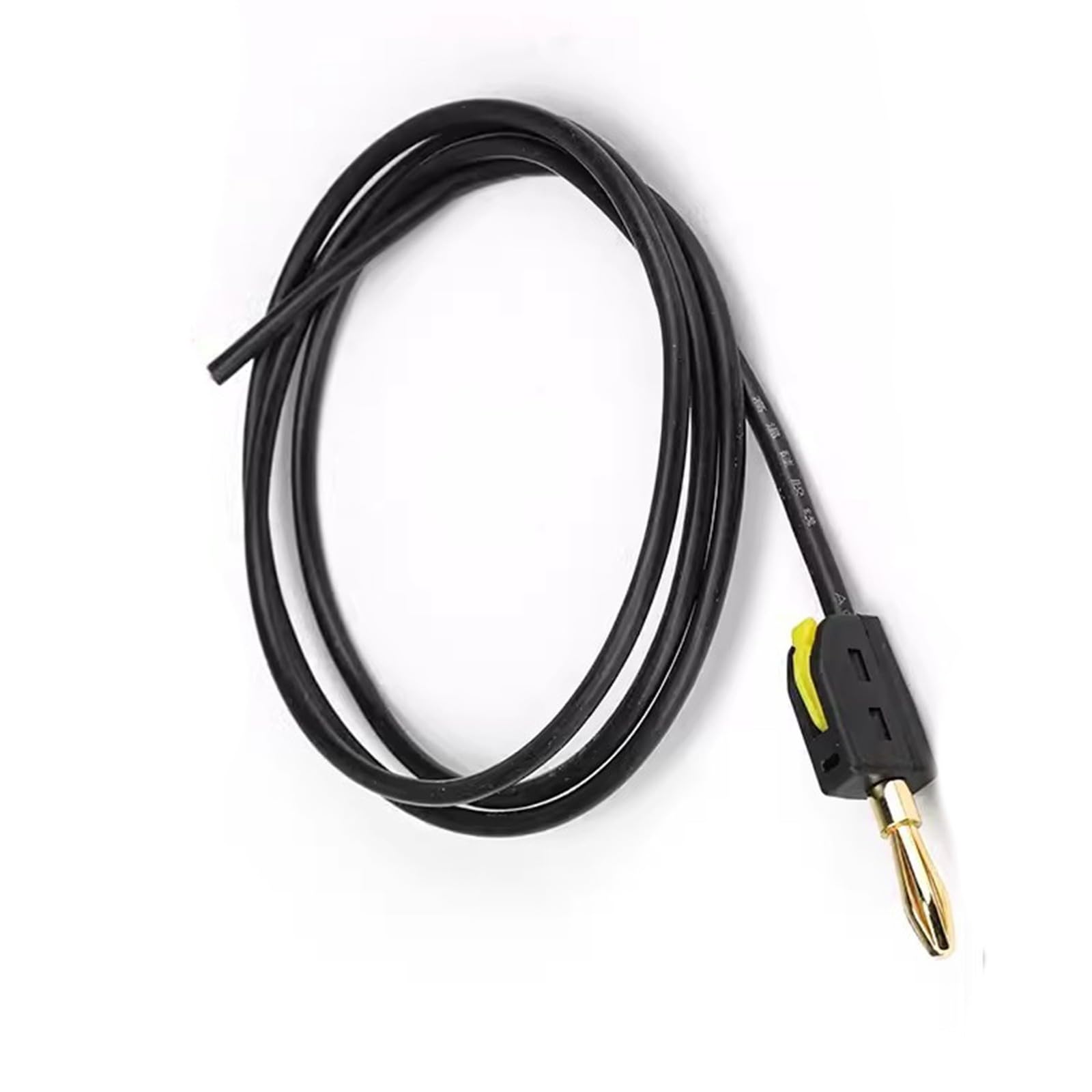 Tsophreniq Black 100Cm Silicone Cables Wire 4Mm Banana Plugs High Current Capacity For Multimeters And Diagnostic Equipment Silicone Leads For Multimeter