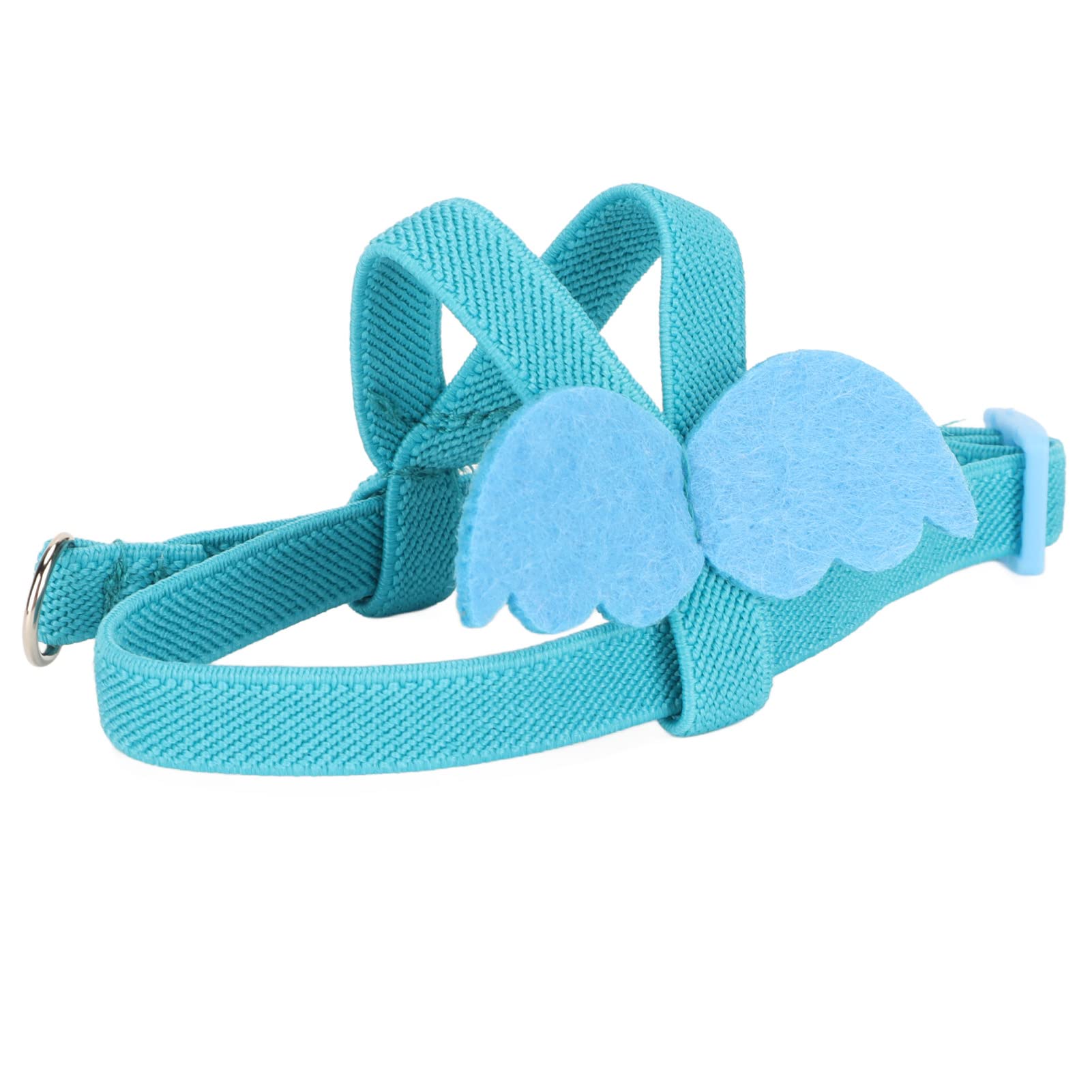 Bird Harness and, Leash Elastic Easy To Wear Adjustable Ing Supplies Harnesses Lightweight Portable Flying Straps with Cute S Blue Pet Outdoor Rope for S Birds (Blue)