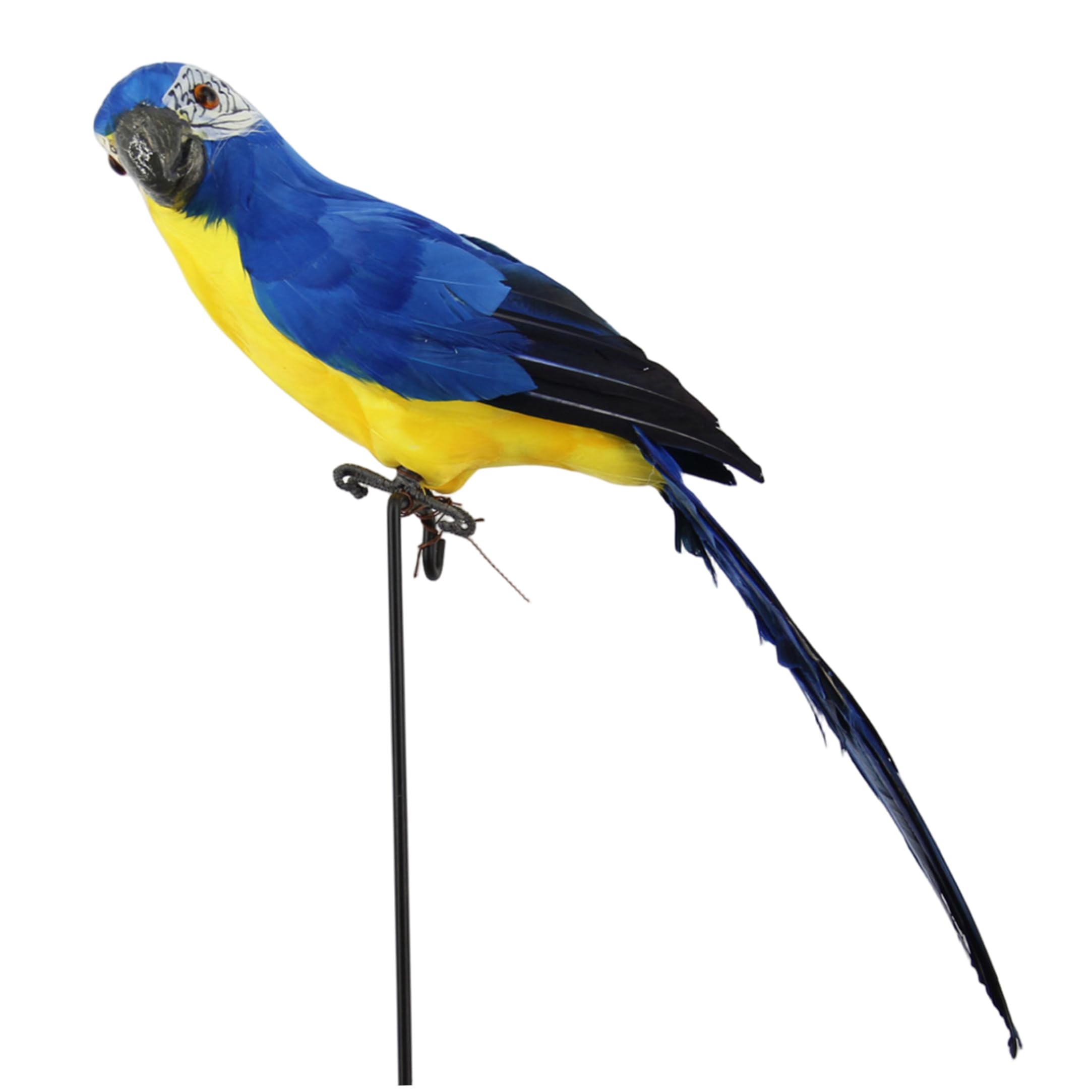 Neptuiby Parrot Decoration, Decorative Parrot Realistic Bird Decoration For Garden & Home, Blue, 18 Inch (45cm)