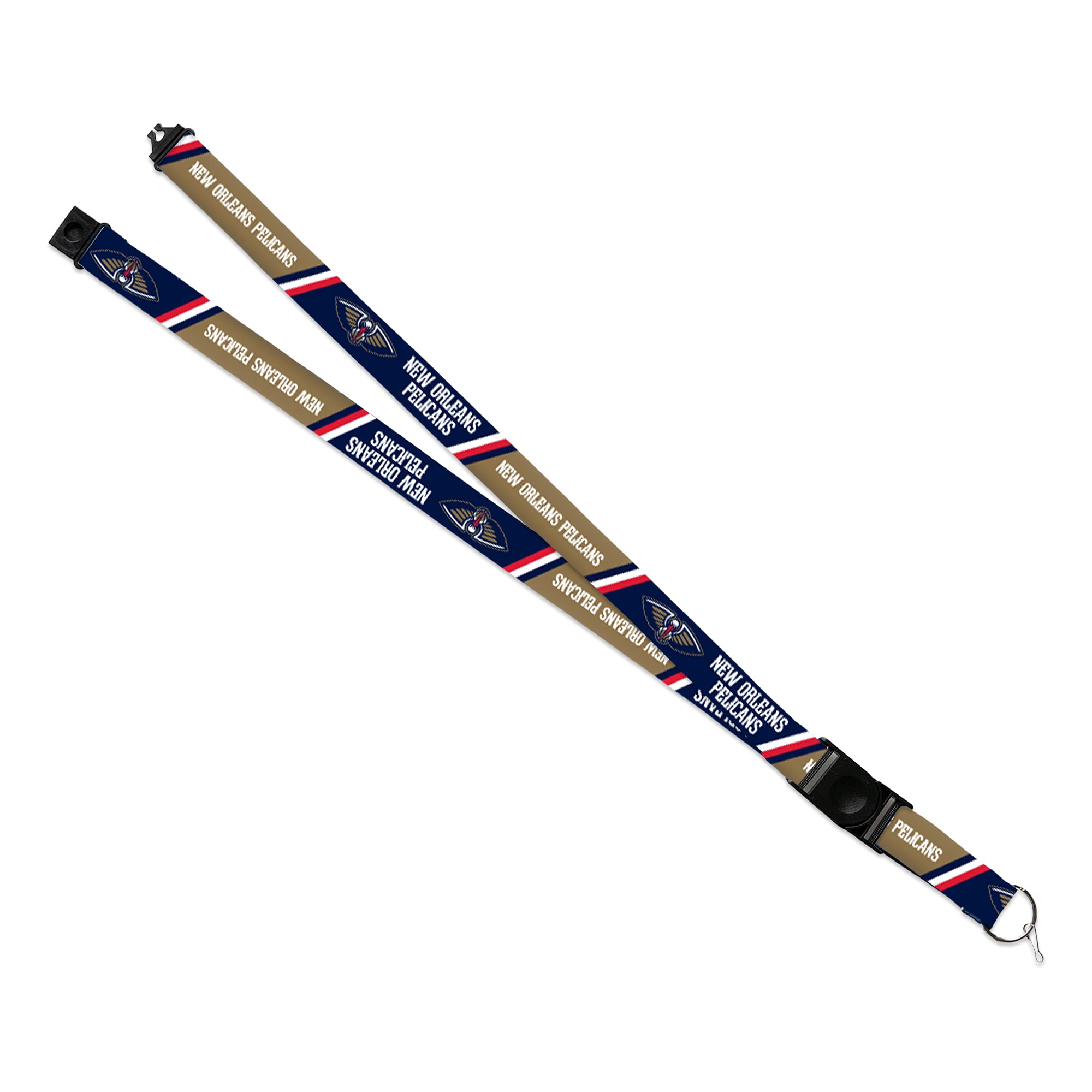 Rico Industries Unisex Team Color Nba New Orleans Pelicans Safety Breakaway Lanyard