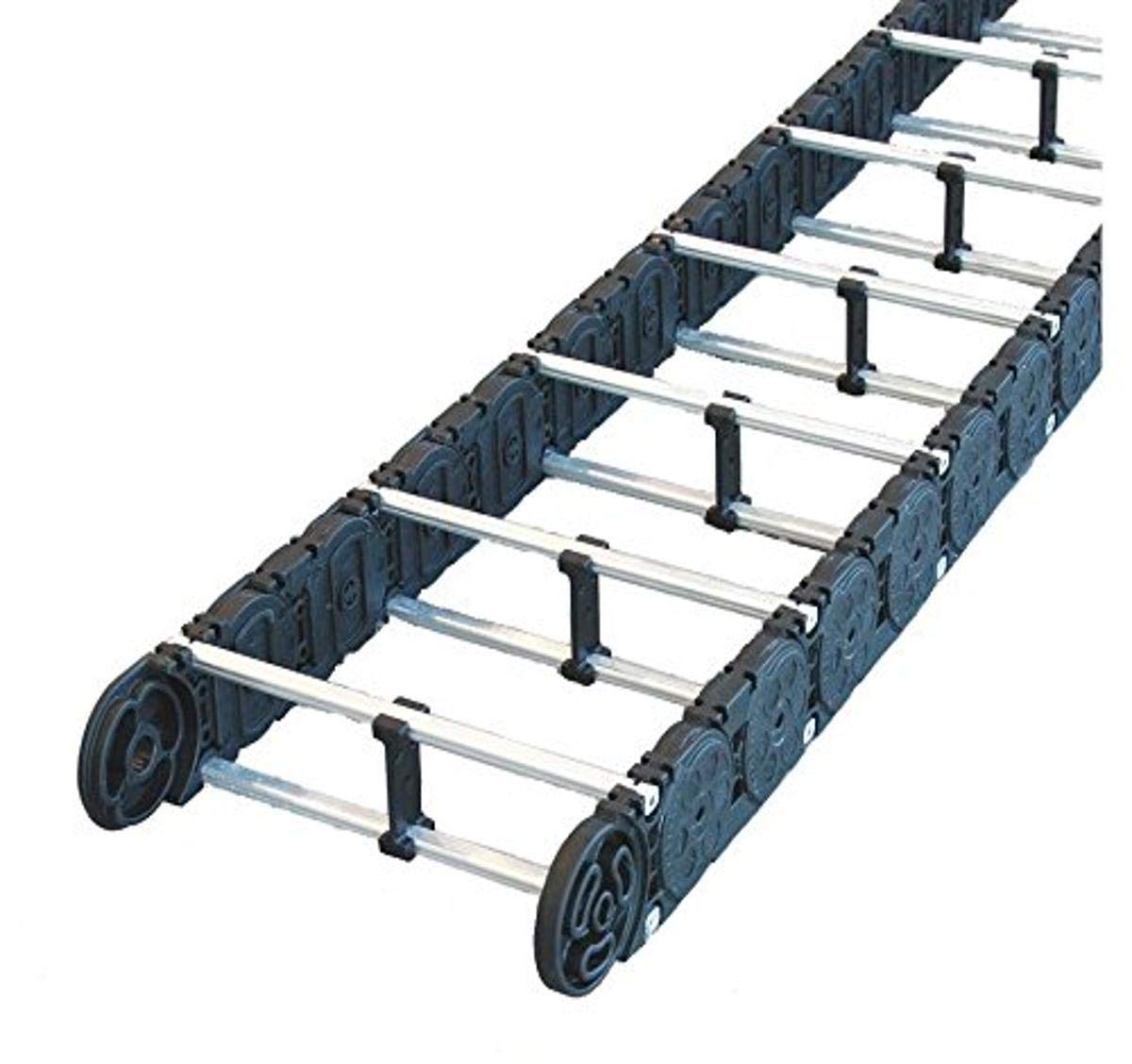 MC1250-6.00-RS-260-1V1, Varitrak MC, L1', Open, with Divider, 7.57x3.78"OD, 6" x 3.7"ID, Bend Radius 10.24", Black