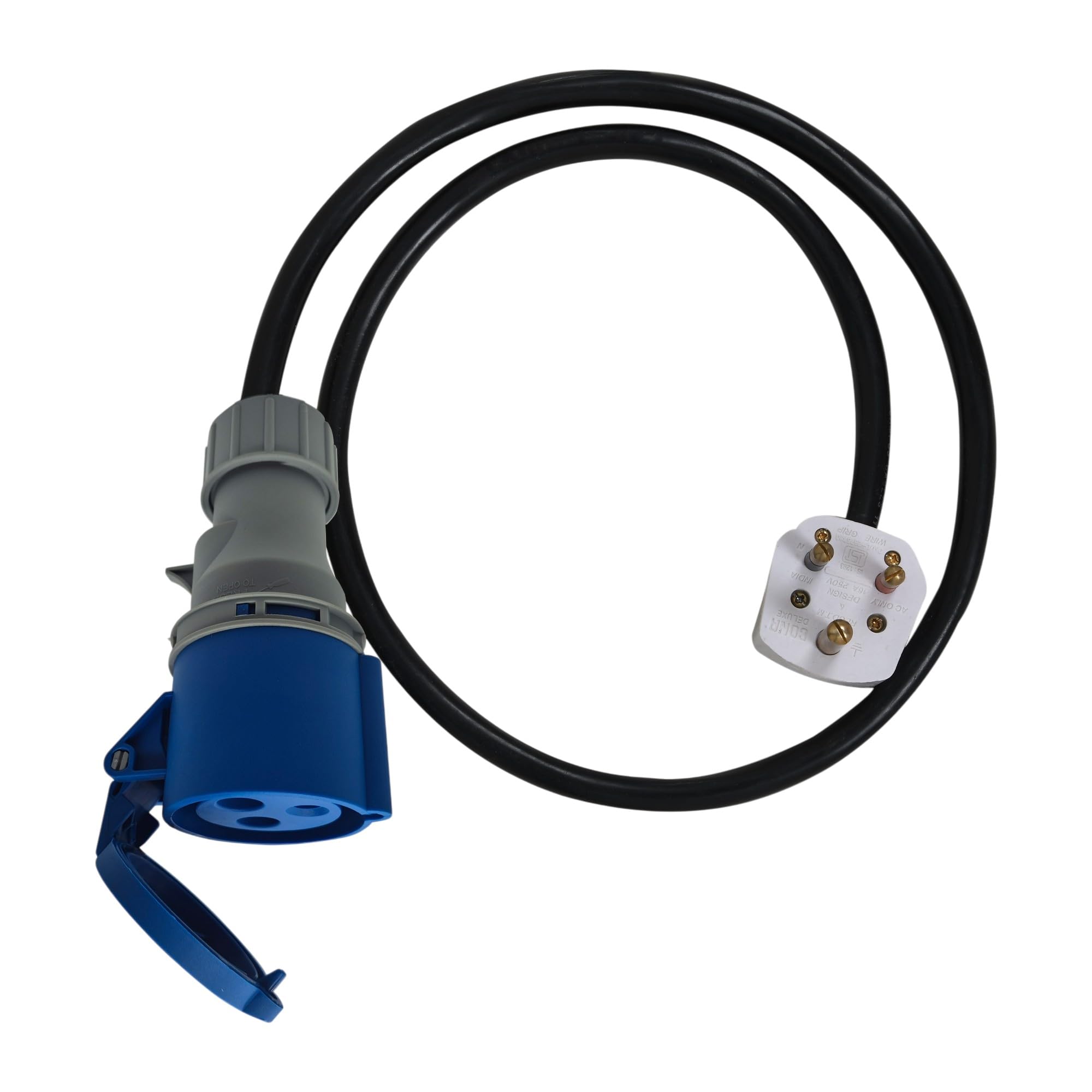 Jumper Cable for Ajustable Current Ev Charger / 32A Industrial Socket to 16A 3 Pin Socket Converter/Compatible with Adjustable Current 7.4 Kw Portable Ev Charger-picture-13