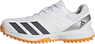 adidas Mens Howzat Spikeless Cricket Sneakers Shoes - White
