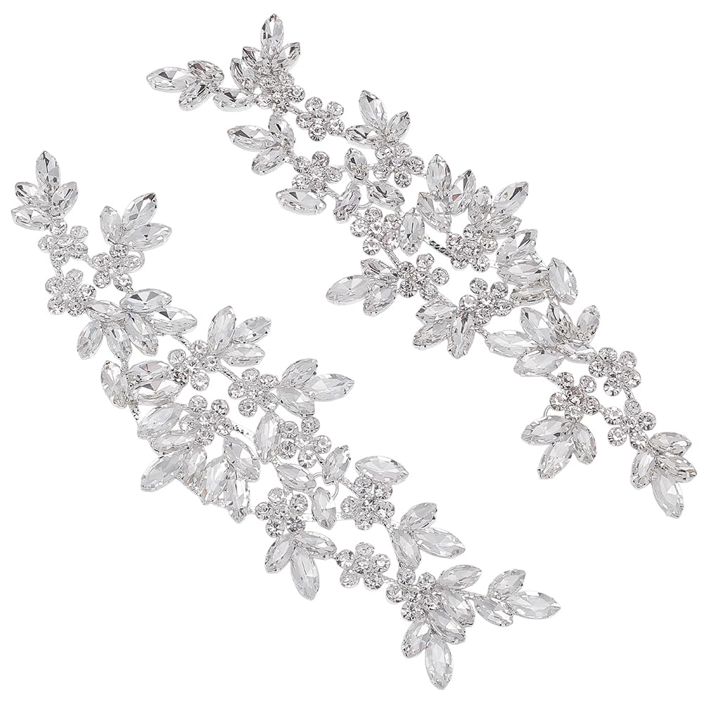 Applique fleur à cristal pour écharpe de mariée et customisation de chaussures de cérémonie