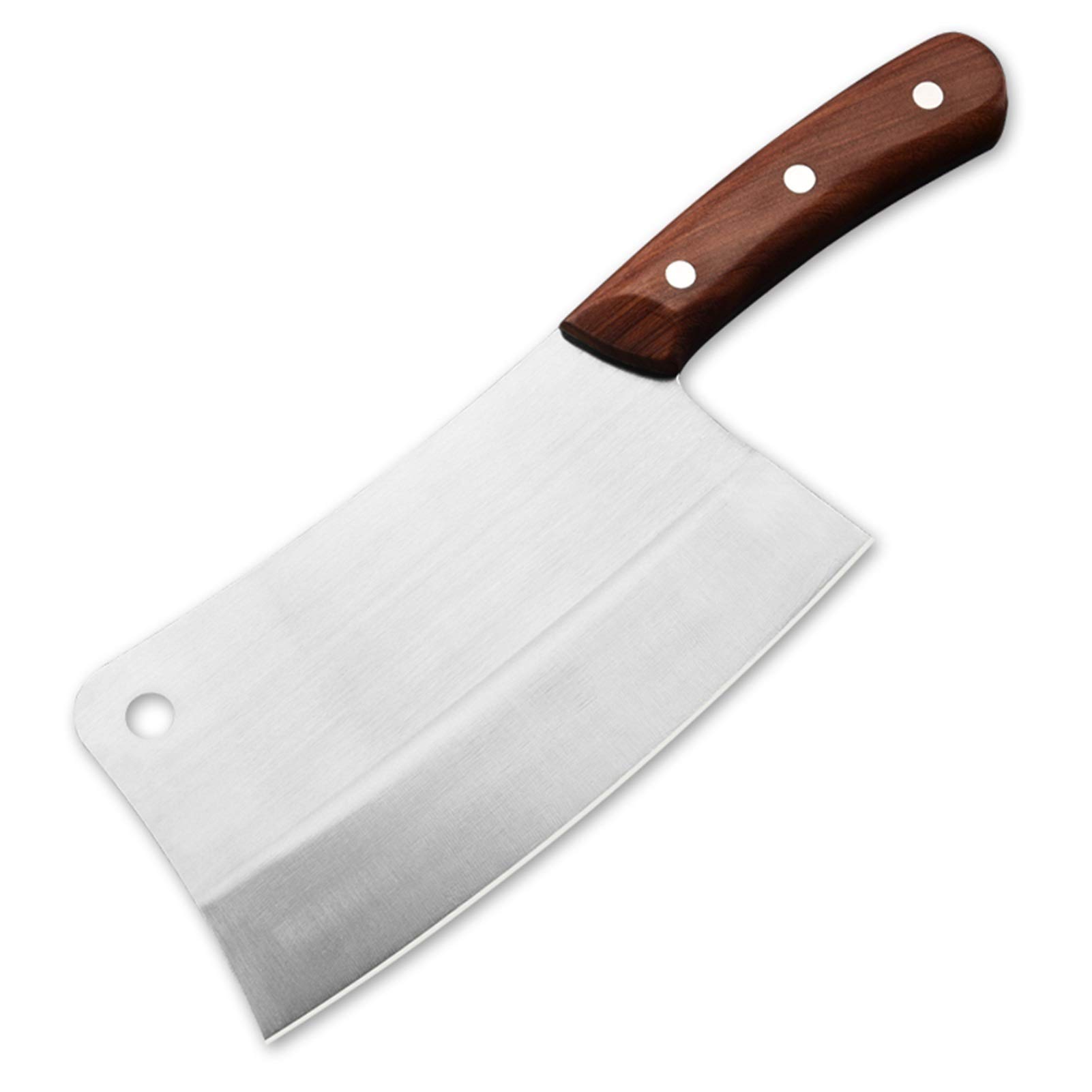 Hackmesser Messer Stahl Chinesische Küchenmesser Kochen Schneidwerkzeug Gemüse Hühnerfisch Knochenschneidermesser Küchenklinge Holz Griff Chefs Messer (Color : Sapele cleaver knife)