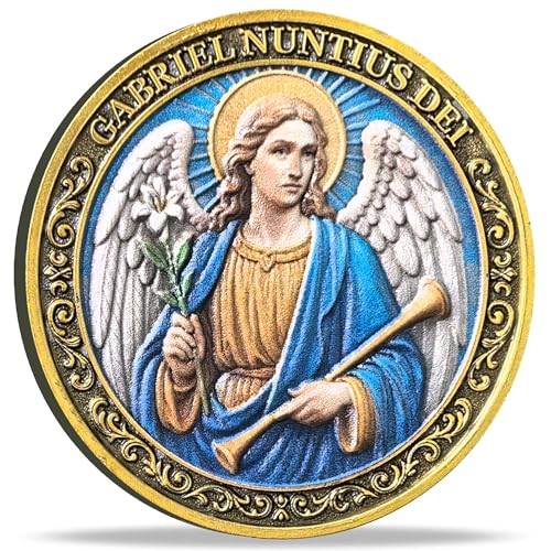Angel Gabriel Challenge Coin - Spiritual Protection & Divine Guidance