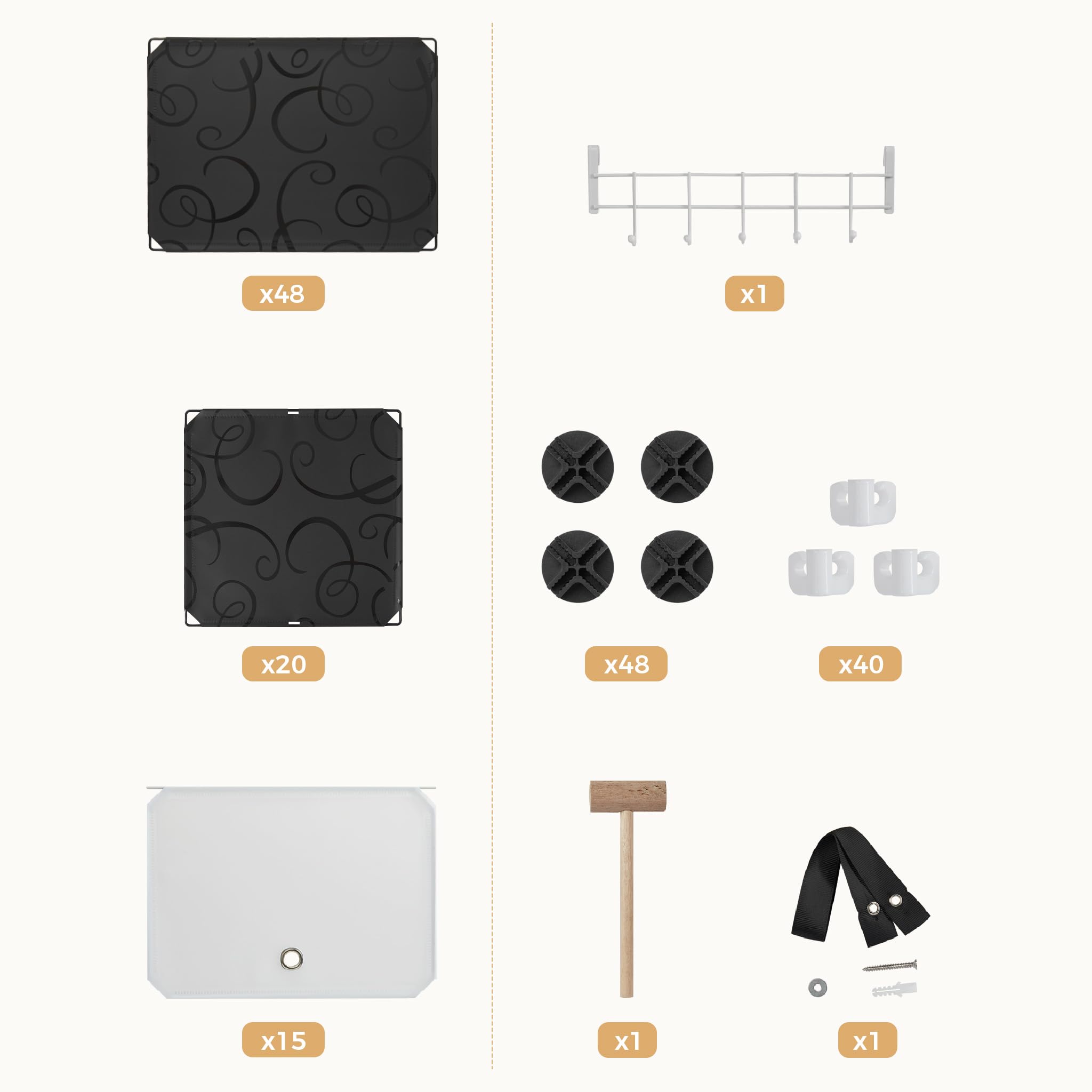 Mondeer Schuhregal,3x10 Stufiger Kunststoff Schuhschrank, 60 Paar Schuhe | Modulares Schuhaufbewahrung mit Tür,Anpassbar,Freie Kombination,Staub und Wasserabweisend,Flur Schlafzimmer Eingang,Schwarz