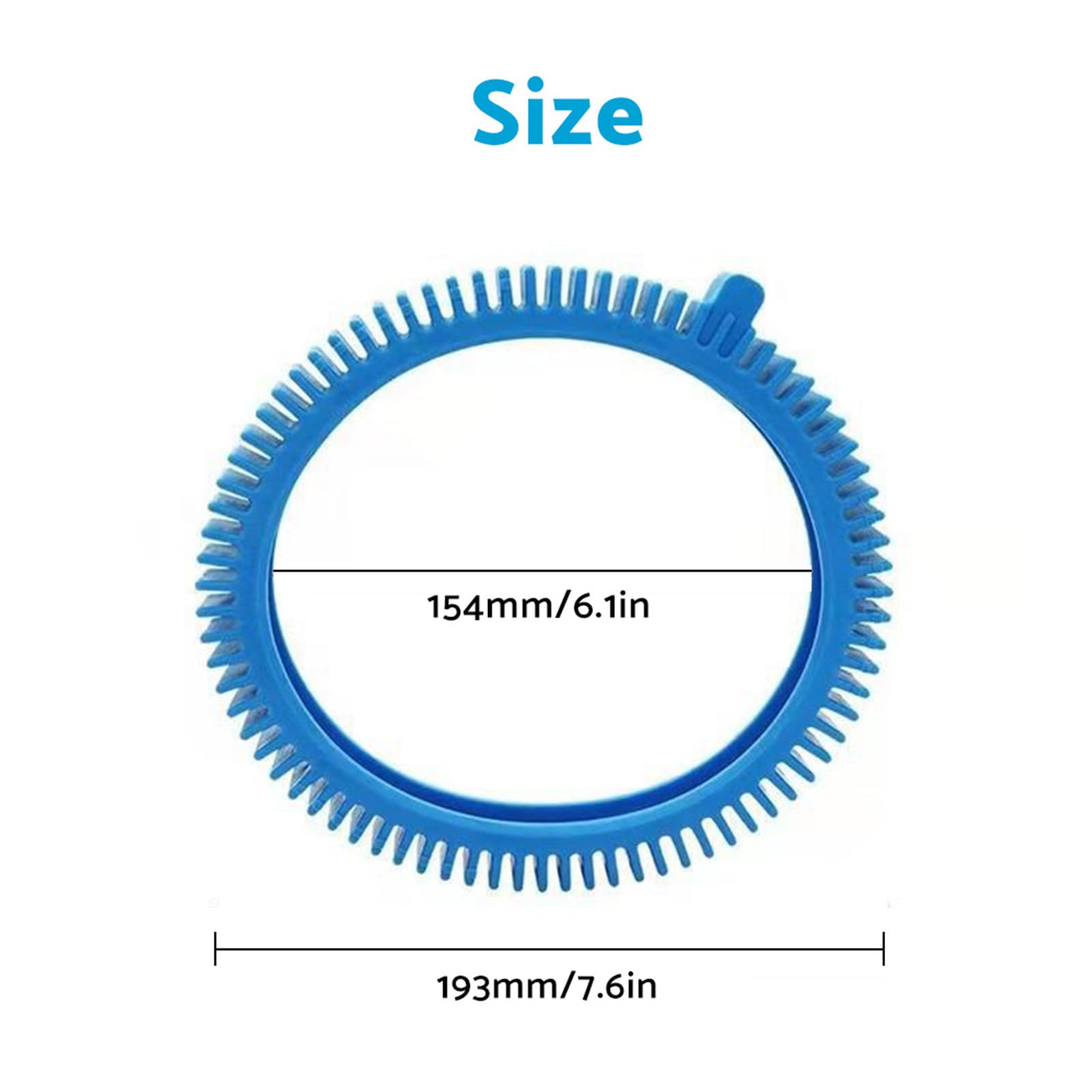 ALINREDBX 2 Pack 896584000-143 Blue Front Tire Kit with Super Hump Suitable for Poolvergnuegen and Hayward Pool Cleaners
