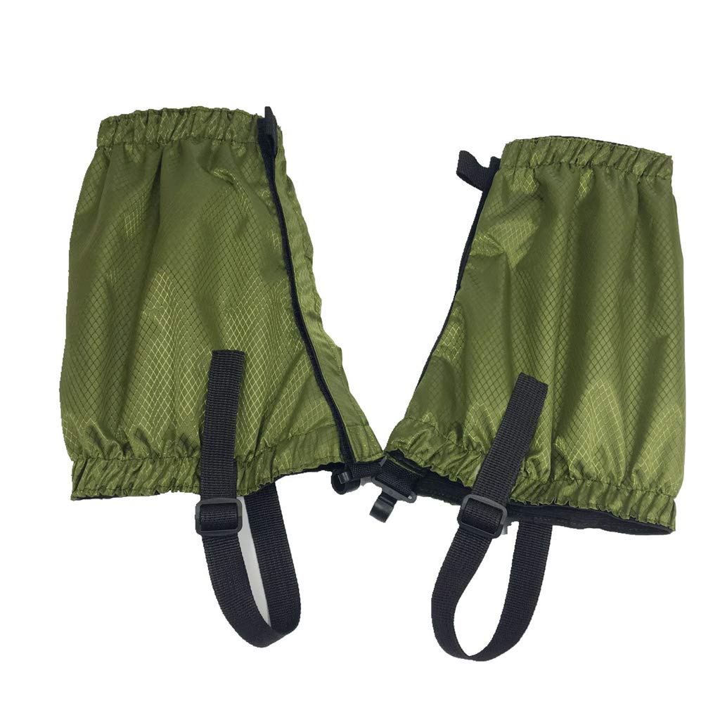 Ghette, Basso Regolabile Impermeabile Leggings Neve Stivali Protettivi Coperture, Caviglia Alta, Uomini Donne Campeggio All'aperto Escursionismo Trekking Caccia Army Green