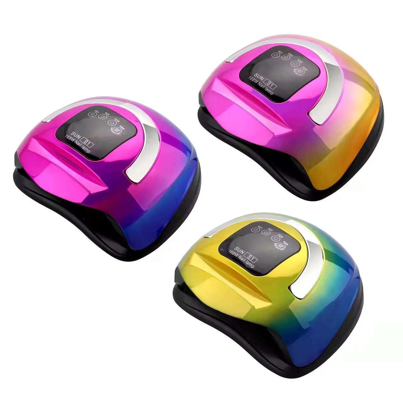 Bella Faccia 68W Sun UV LED Desk Nail Lamp Cordless for Nails Dryer Gel for Nail Polish, Manicure, Professional Gel UV Light Nail Curing Lamp with 4 Timers for Salon and Home Use (Multicolor)