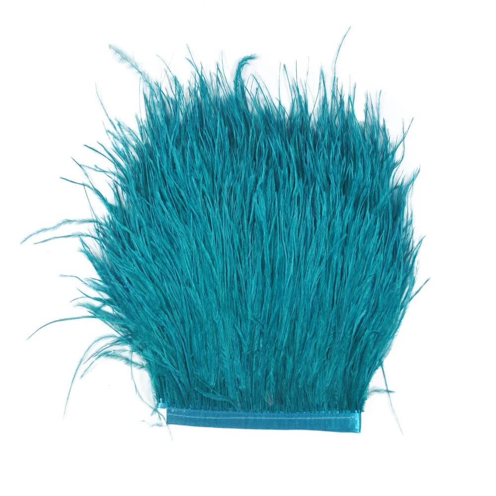 Cinta de plumas de avestruz para decoración de bodas, confección de mantones y faldas de fiesta