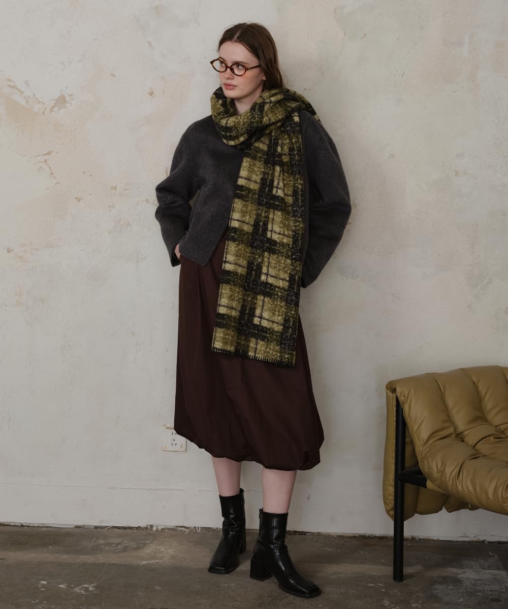 Winter Warm Scarf for Women Cold Weather Chunky Wrap Shawl Scarfs Big Thick Soft Plaid Blanket Scarves - Image 7