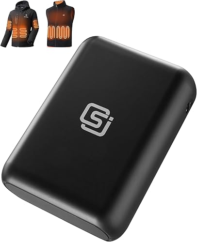 Paquete de batería 20000mAh para chaqueta calentada, con cargador de batería de pantalla LED inteligente, banco de energía recargable 77wh