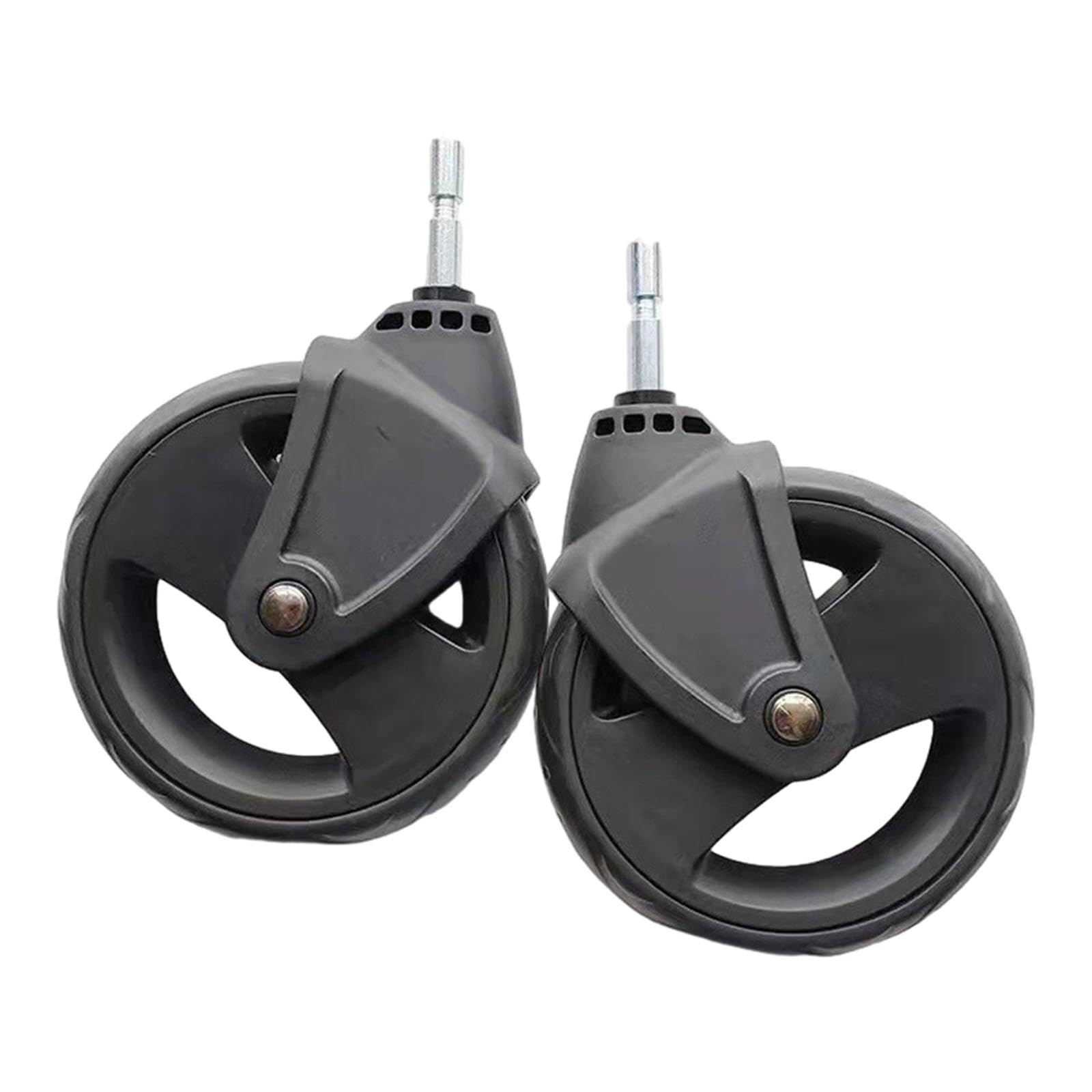 2 Stück Trolley Räder Reifen Ersatz für Kinderwagen, Universal Praktische Kinderwagen Trolley Zubehör,