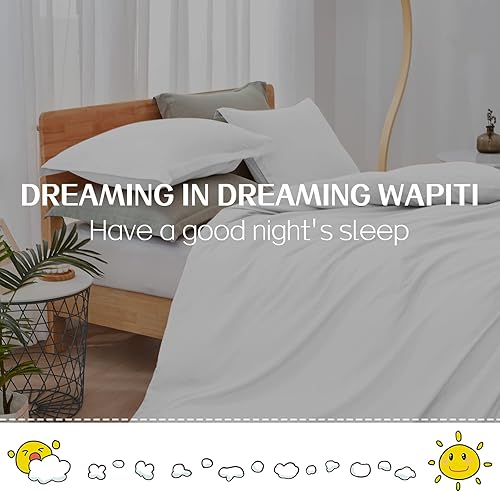 Miniatura 6 de Juego de funda de edredón de microfibra lavada, conjunto de 3 piezas de ropa de cama, color liso, suave y transpirable con cierre de cremallera y