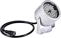 Vista 8 de Ejoyous Iluminadores infrarrojos 48 LED IR luces 60 grados gran angular infrarrojos visión nocturna luz para interior al aire libre CCTV cámara