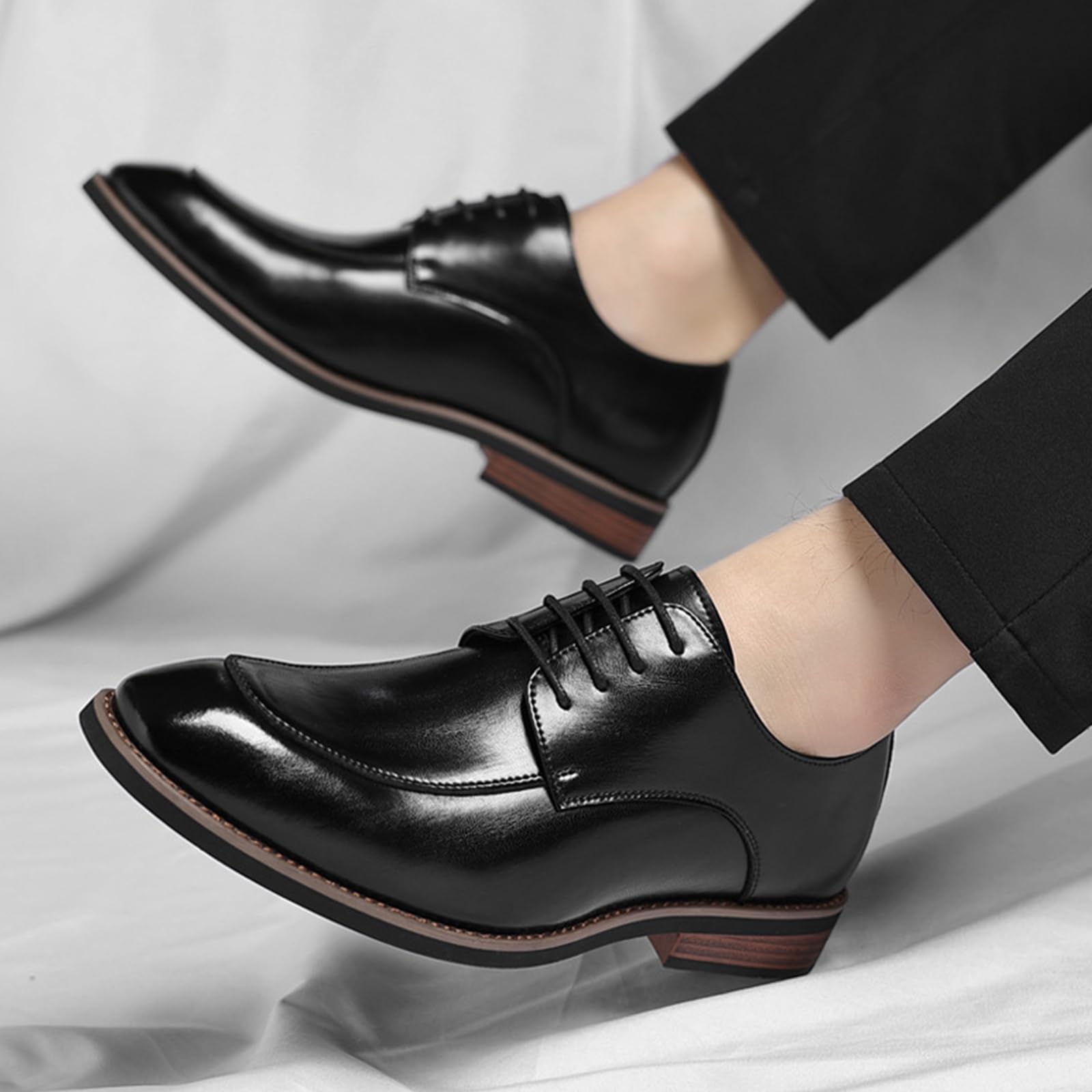 Scarpe Formali da Uomo Scarpe Oxford Classiche a Punta | Stringate in Pelle Antiscivolo Basso Classico Eleganti Business Cerimonia Festa formale