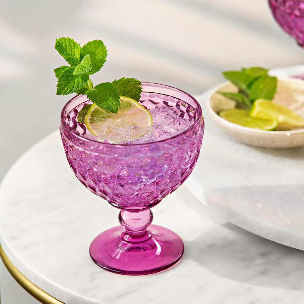 Villeroy & Boch - Boston Berry Champagne/Dessert Bowl, 250 ml, Crystal Glass Bowl for Champagne and Sweet Treats, Dishwasher-Safe, Pink - Image 2