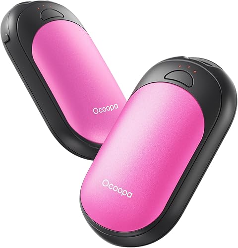 Miniatura 52 de OCOOPA Calentadores de manos magnéticos recargables, paquete de 2, calentadores de manos eléctricos AI, calentamiento rápido, 3 ajustes, certificado