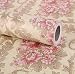 BESTERY Vintage Floral Adhesive Paper Vinyl Shelf Liner Peel Stick Dresser Drawer Sticker Home Deco 17.7inch by 118inch (Multi-Flower2)