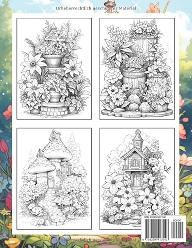 Wunderliche Gärten Malbuch: Malvorlage „Wunderliche Gärten“, Eine Magische Reise Durch Verzauberte B