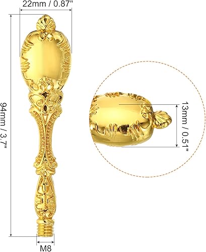 Miniatura 2 de PATIKIL Mango de sello de cera solamente, mango de metal de repuesto para sello de invitación de boda, tarjeta de invitación de boda, sobre estilo